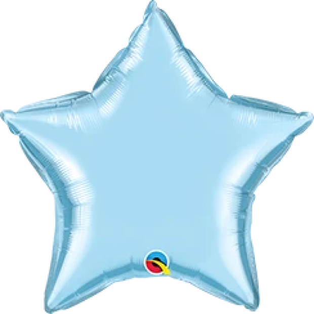 18" Foil Balloon Light Blue Star