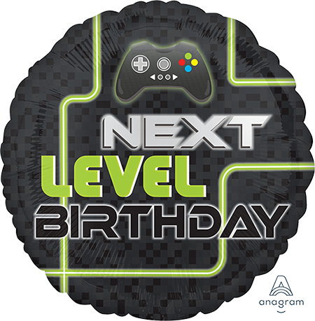 Next Level Birthday Foil Balloon 18" 45cm