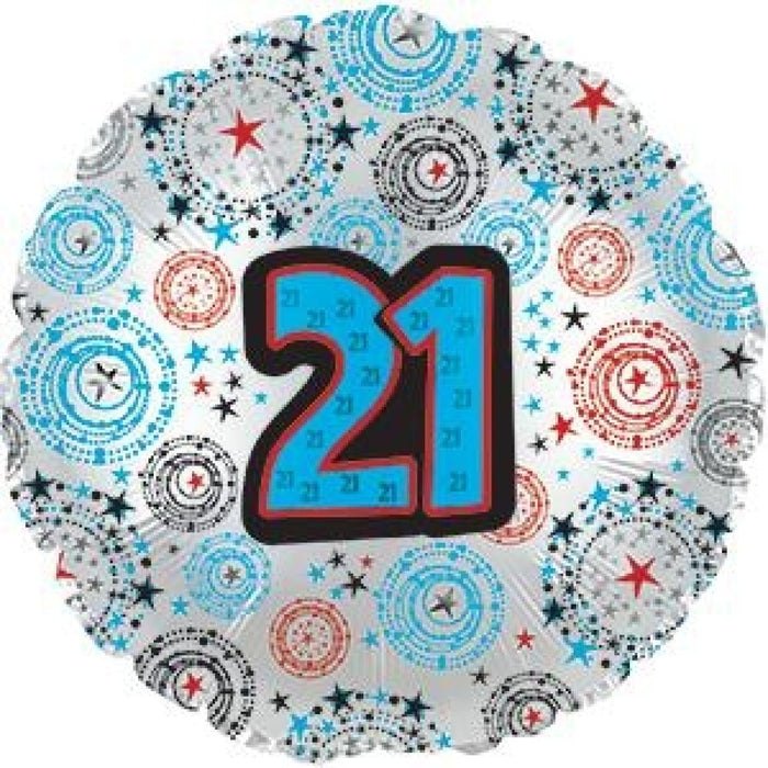 21st Birthday 18'' Foil Balloon