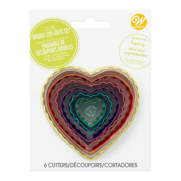 Wilton Hearts Fondant Cutouts 6pc