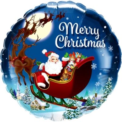 Merry Christmas 45cm Foil Balloon