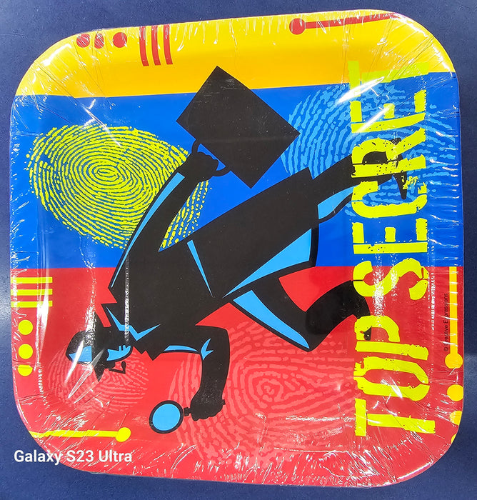 Top Secret Luncheon 17.78 cm Square Plates 8 pack