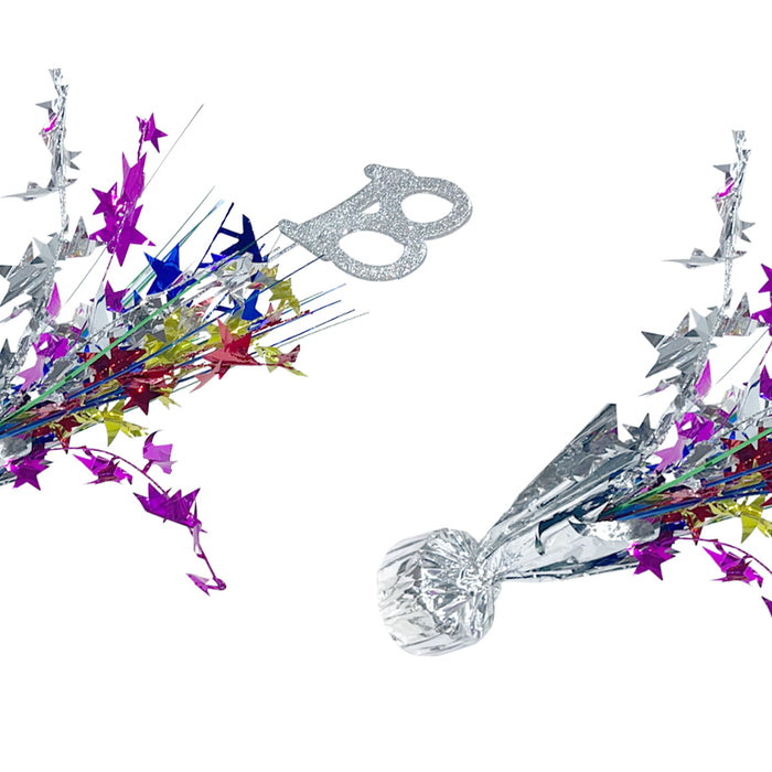 Multicolor Happy 18th Birthday Table Centrepiece