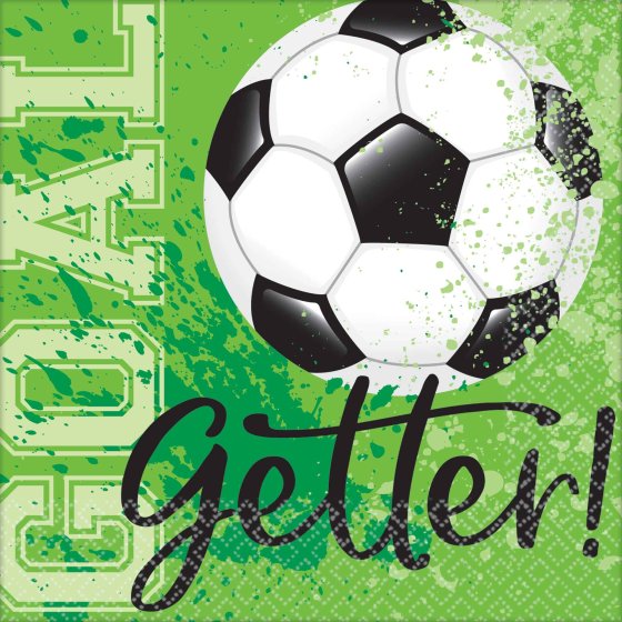 Goal Getter Soccer Bevrage Napkins Pack of 36