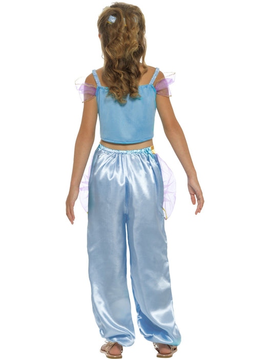 Arabian Princess Costume, Blue Childrens Size Medium 7-9