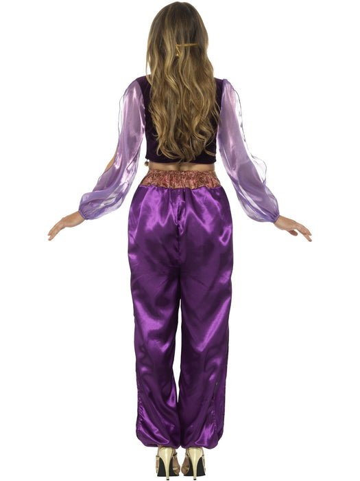 Arabian Princess Adult Costume, Purple Extra Small