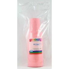 Plastic Cups 20 Pack - Light Pink