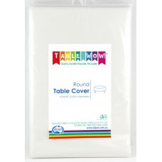 Plastic Tablecover Round - White