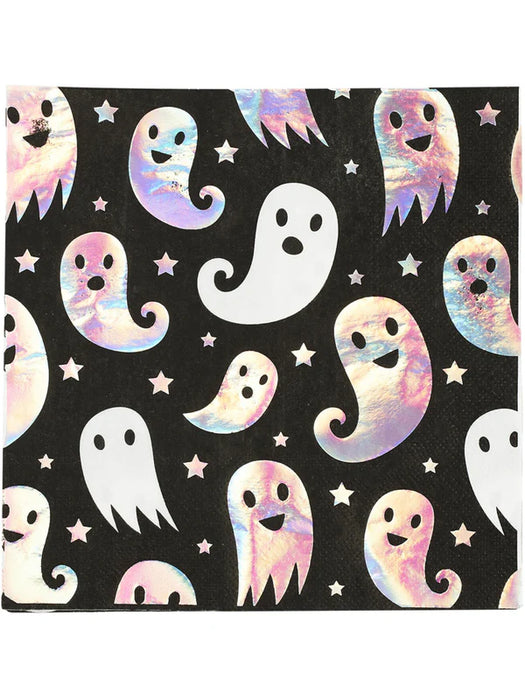Halloween Tableware, Ghost Napkins x8