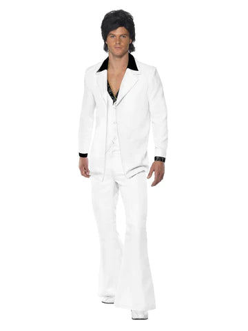 1970s Suit Costume White - Large