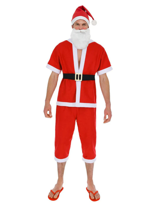 Santa Australian Costume Shorts, Top with Short Sleeves XL