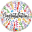 18" Foil Balloon "Congratulations" Streamers