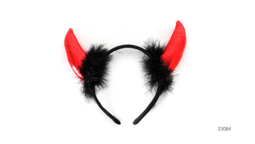 Devil Headband With Fluff