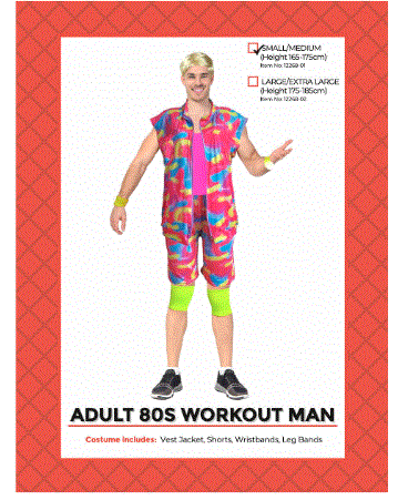 80's Workout Man Small/Medium