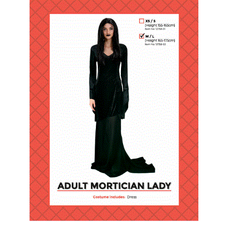 Adult Mortician Lady Medium/Large