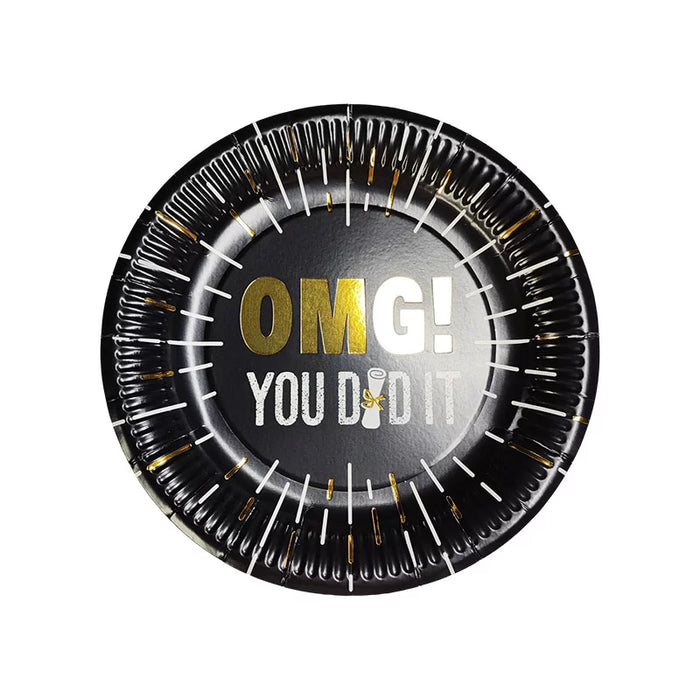 You Did It 9"Plates 8 Pack