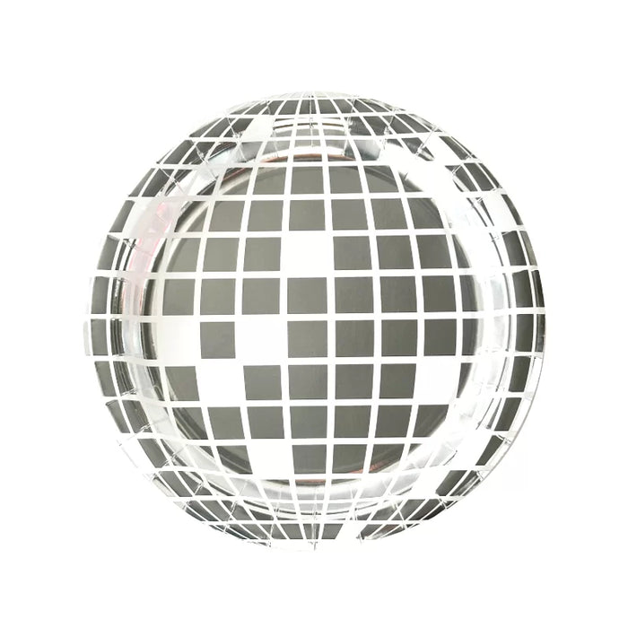 Disco Ball Paper Plates 9" Pack Of 8