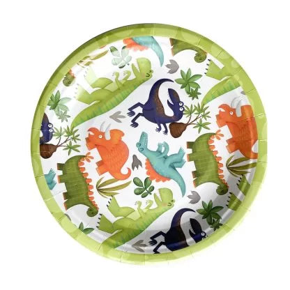 Dino Paper 9" Plates Pack of 12
