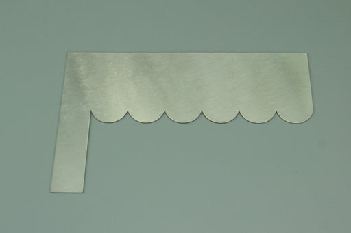 Scallop Icing Comb - Stainless Steel