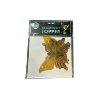 Gold Butterfly Topper Pack Of 20