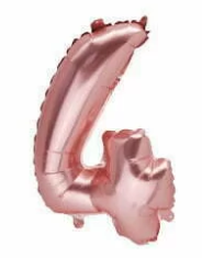 16'' Rose Gold Foil Balloon Number 4