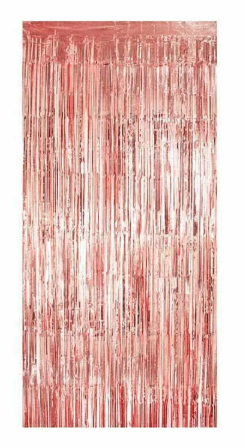 Rose Gold Foil Curtain 200 x 100cm