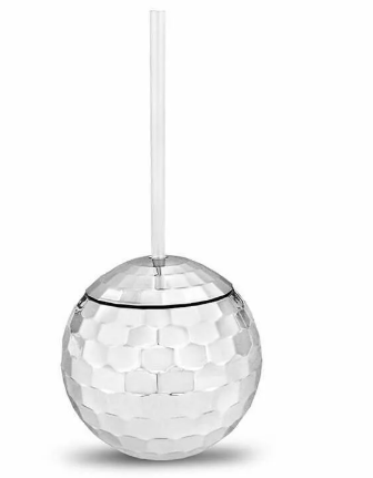 Disco Ball With Straw 600ml