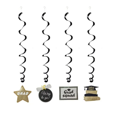 Graduation Swirl Hanging Decoration