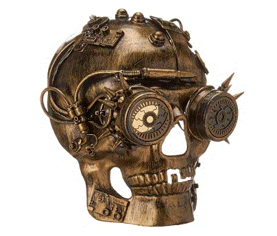 Steampunk Skull Mask Large