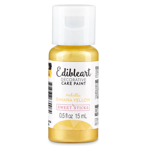 Best Before Banana Yellow Metallic Edibleart Paint 15ml