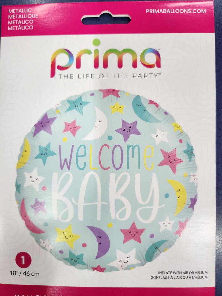 Happy Balloon Star Print 3-Piece Newborn Summer Set – White & Yellow