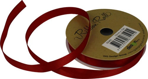 Ribbon Roll 10mm X 10m Red