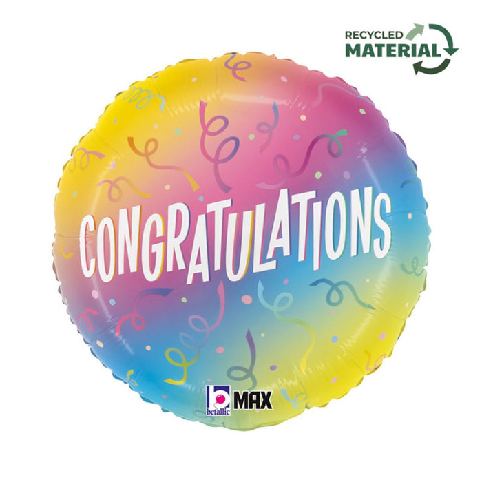 Betallic Ombre Congratulations 18'' Foil
