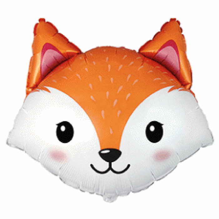 Woodland Fox Head  62cm Foil