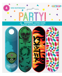 Mini Skateboards 4 Pack