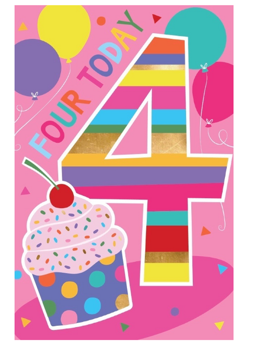 World Greetings Rainbow 4 Today Birthday Card