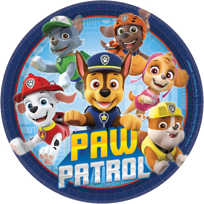 Paw Patrol Paper Plates 17cm/8pk