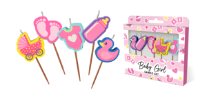 Baby Girl Candles 5 Pack