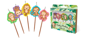 Cheeky Monkey Candles 5 Pack