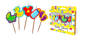 Baby Shower Candles 5 Pack