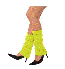 Neon Yellow Leg Warmers