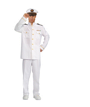 Navy Captain Cruise Adult Costume