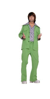 Green 70s Leisure Suit