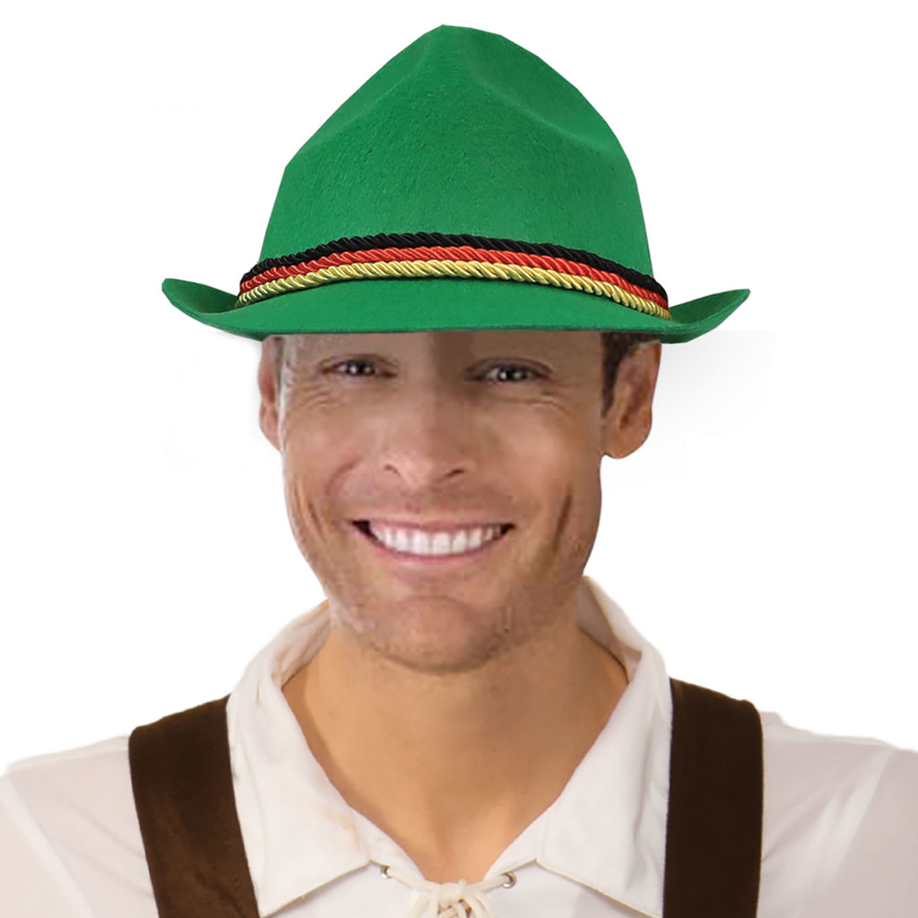 Bavarian Oktoberfest Hat Green — Red Fox Party Supplies