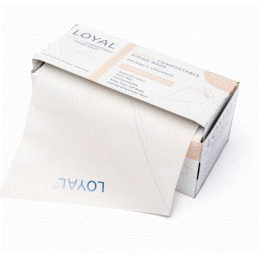 12in/30cm Natural Compostable Piping Box Pack of 100