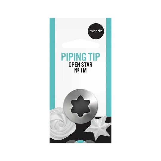 Mondo Piping Tip No. 1M Open Star Medium
