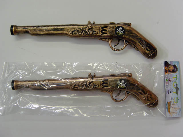 Silver Pirate Gun 32cm