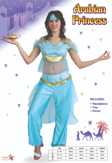 Arabian Princess Adult Costume 8-10