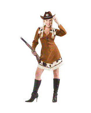 Sharp-Shooting Cowgirl Adult Costume size 10-12