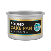 6 Inch x 3 Inch Round Cake Pan Iconic Cake Art